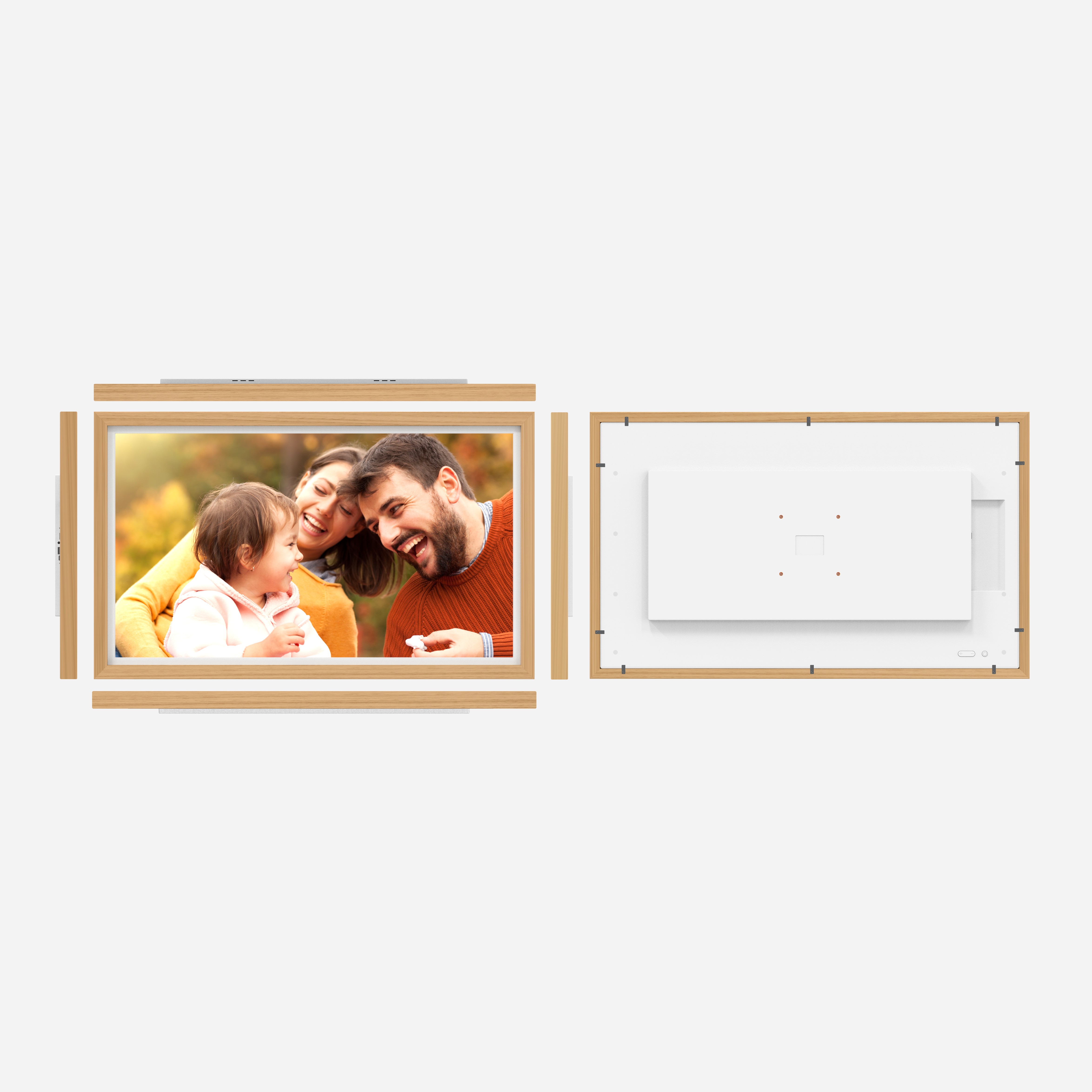 Wood design digital photo frame (5)