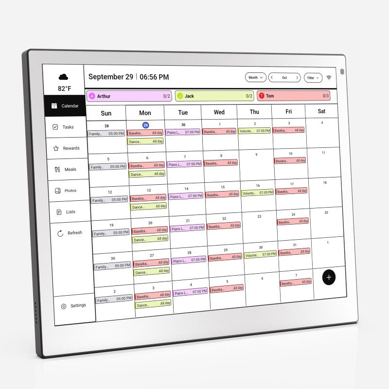 family schedule E-ink digital calendars