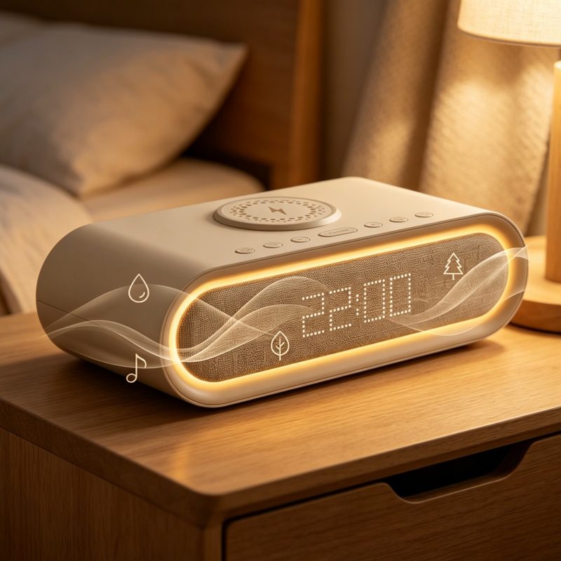 sleep monitoring white noise speaker cover image